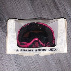 Black & Pink Oakley Goggles